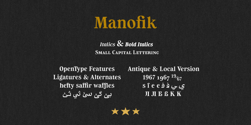 Manofik Serif Font