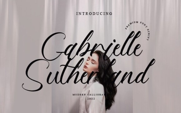 Gabrielle Sutherland Script Font