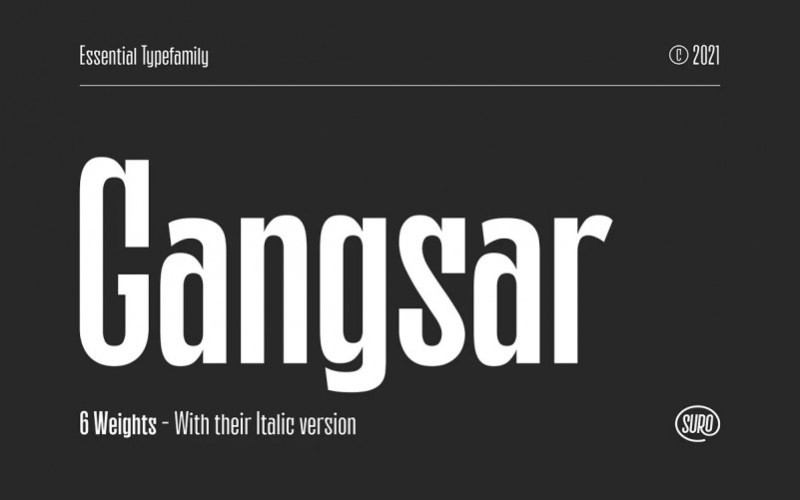 Gangsar Sans Serif Font