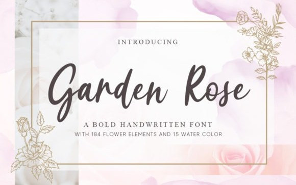 Garden Rose Script Font