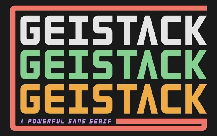 Geistack Display Font