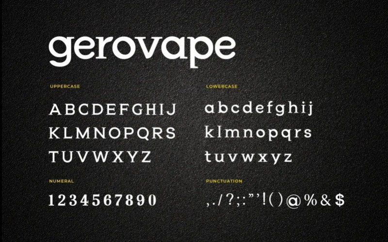 Gerovape Serif Font