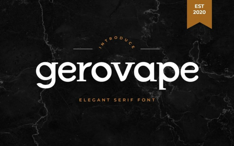 Gerovape Serif Font