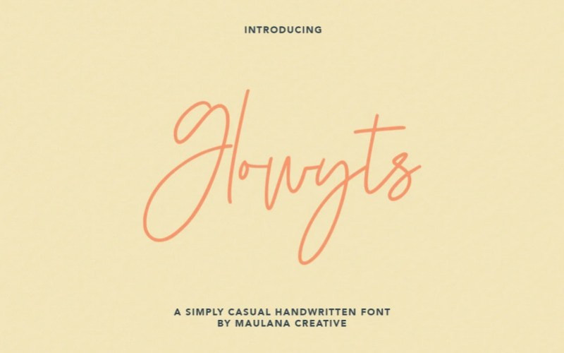 Glowyts Handwritten Font