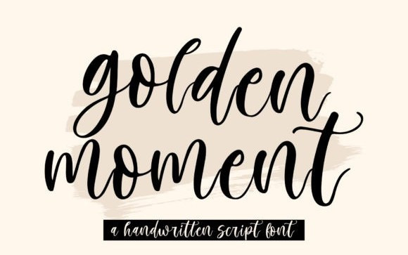 Golden Moment Script Font