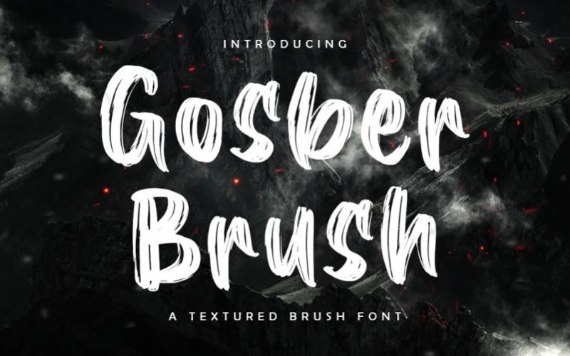 Gosber Brush Font