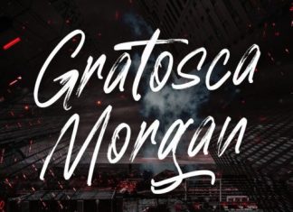 Gratosca Morgan Brush Font
