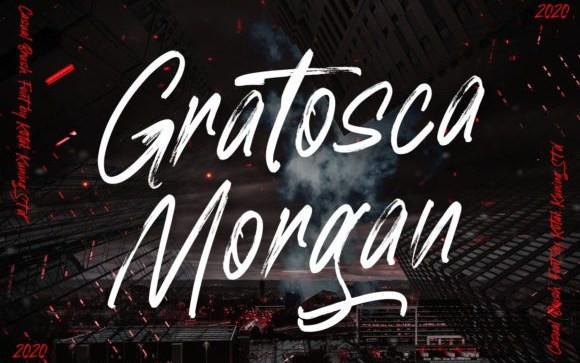 Gratosca Morgan Brush Font