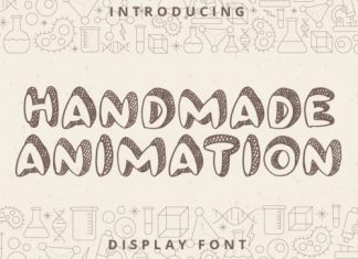 Handmade Animation Display Font