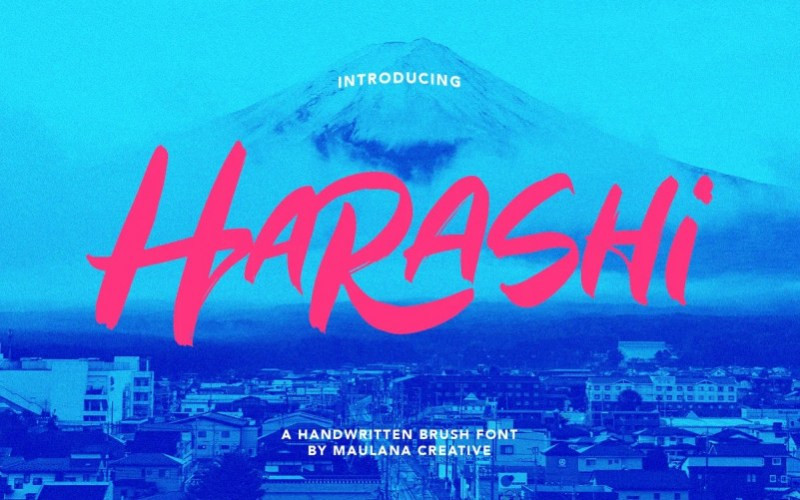 Harashi Brush Font