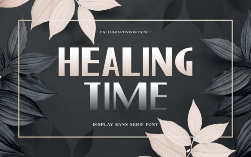 Healing Time Display Font