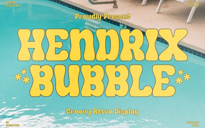 HENDRIX BUBBLE Display Font