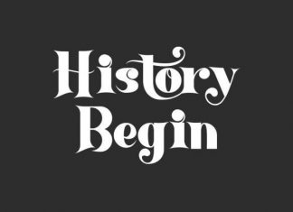 History Begin Serif Font