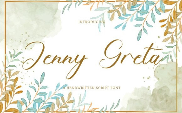 Jenny Greta Handwritten Font