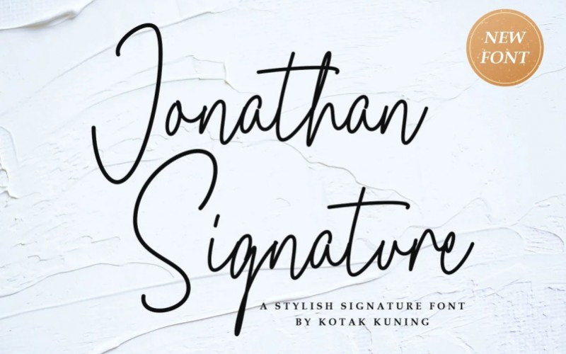 Jonathan Signature Font