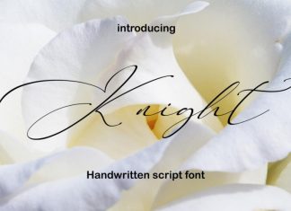 Knight Script Font