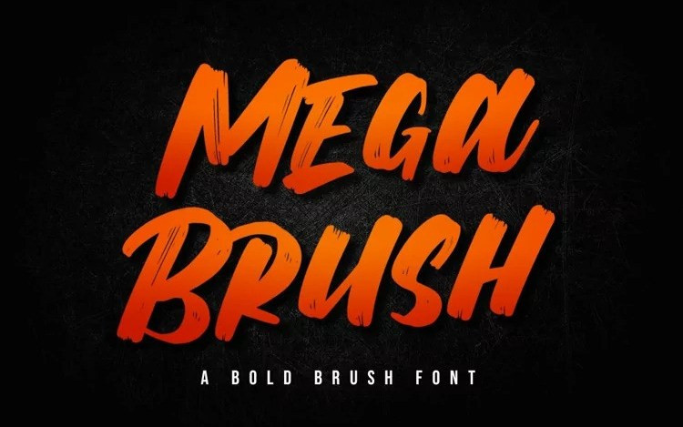 Mega Brush Font