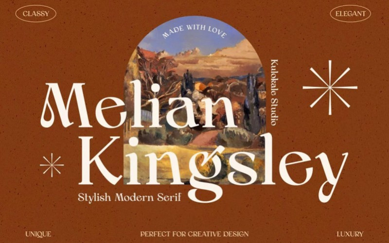 Melian Kingsley Serif Font