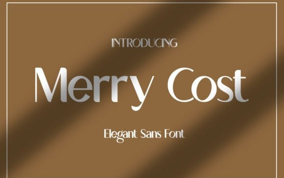 Merry Cost Sans Serif Font