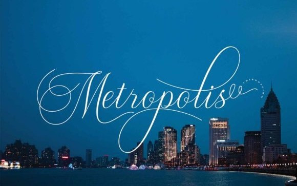 Metropolis Calligraphy Font