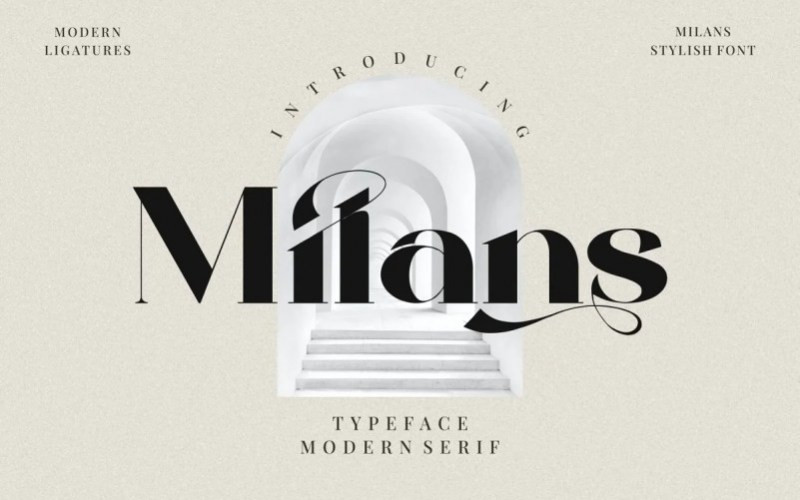 Milans Serif Font