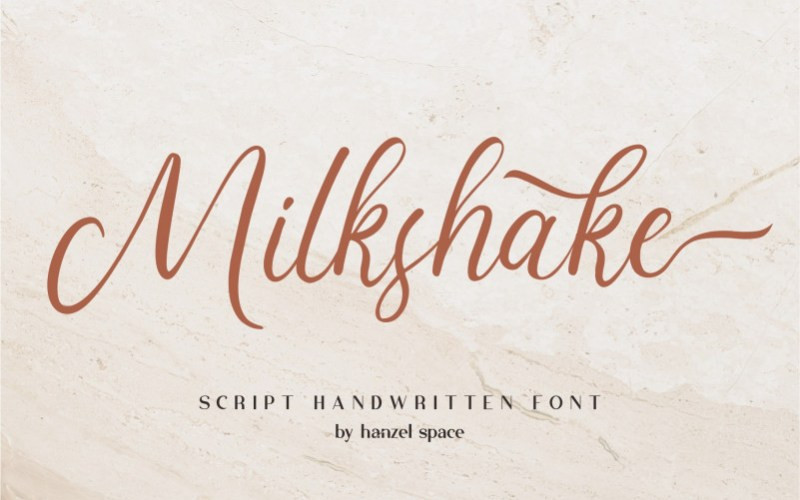 Milkshake Script Typeface