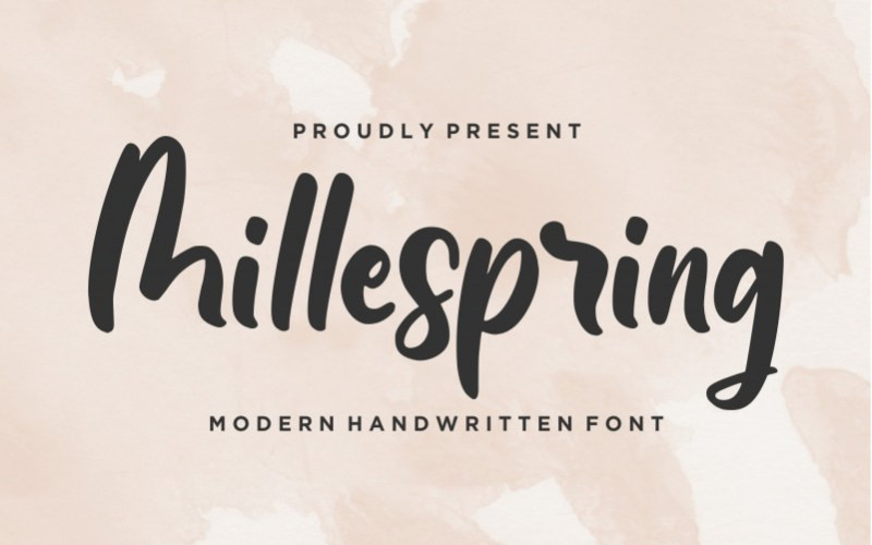 Millespring Script Font