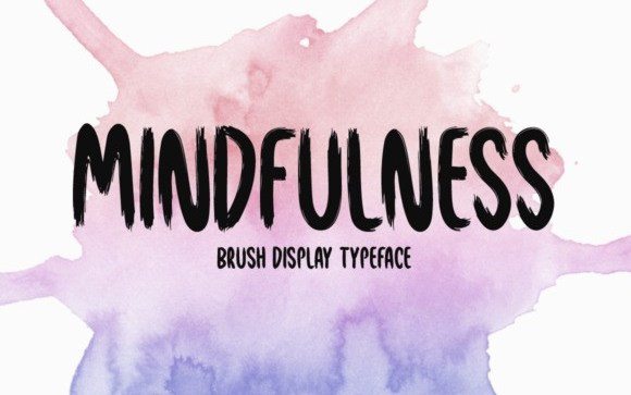 Mindfulness Brush Font