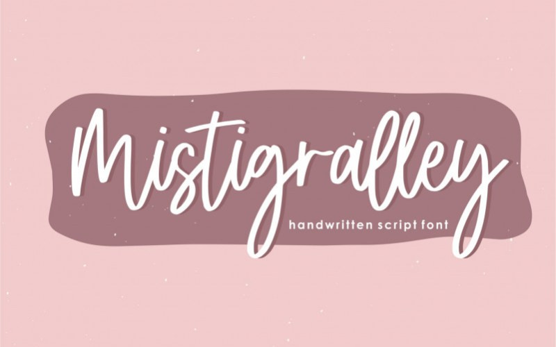 Mistigralley Handwritten Font