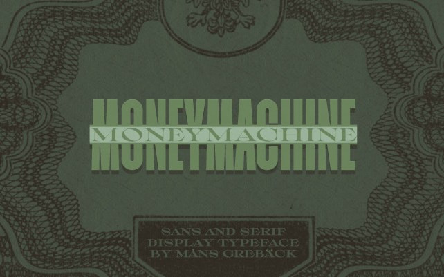 Moneymachine Display Font