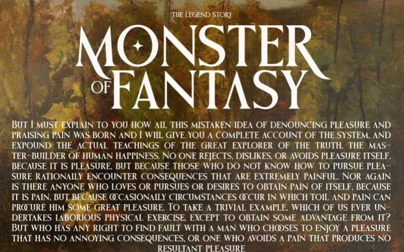 MONSTER OF FANTASY Serif Font