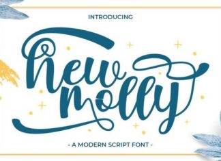 New Molly Script Font