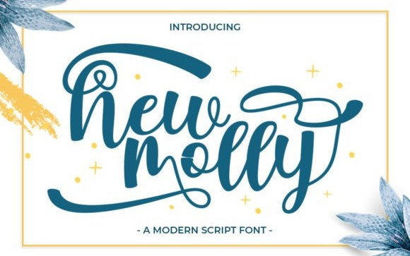 New Molly Script Font