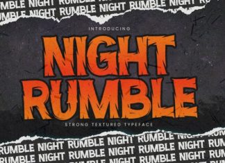 Night Rumble Display Font