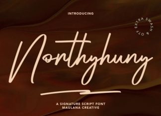 Northyhuny Handwritten Font