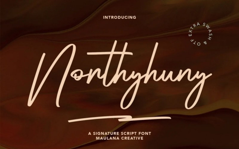 Northyhuny Handwritten Font