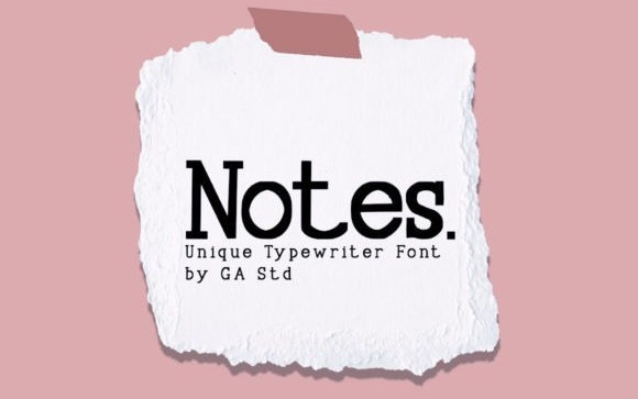 Notes Slab Serif Font