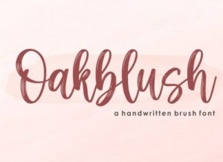 Oakblush Brush Font