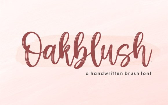 Oakblush Brush Font