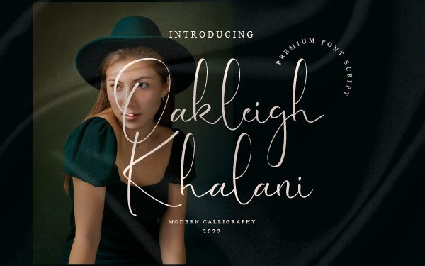 Oakleigh Khalani Handwritten Font