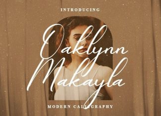 Oaklynn Makayla Script Font
