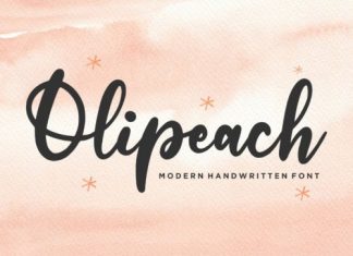 Olipeach Script Font