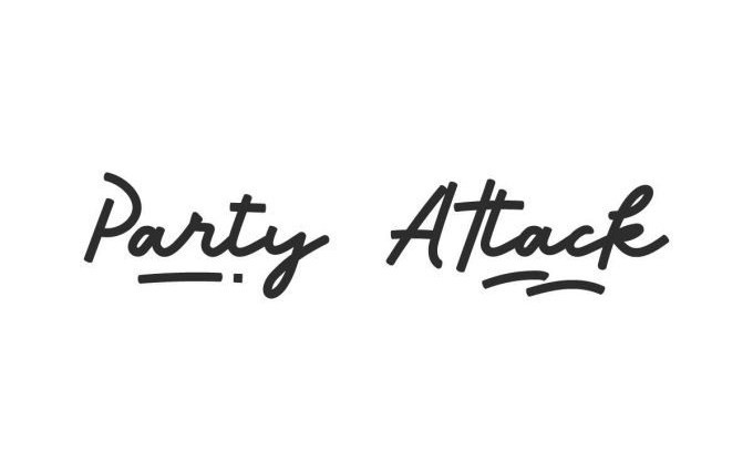 Party Attack Script Font