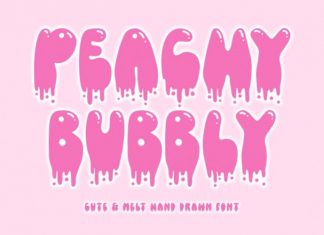 Peachy Bubbly Display Font