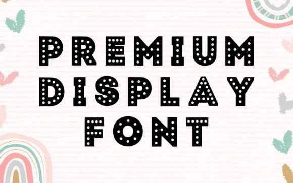 Polka Dots Display Font