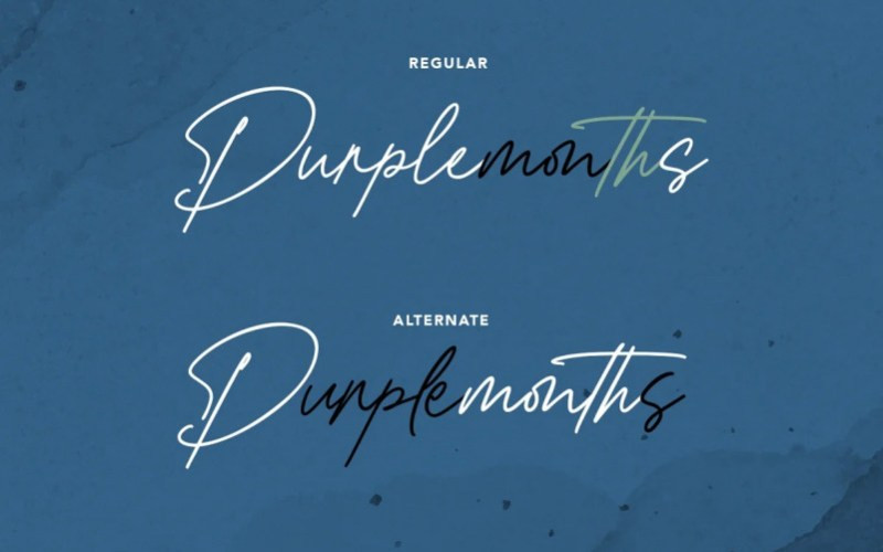 Purplemonths Handwritten Font