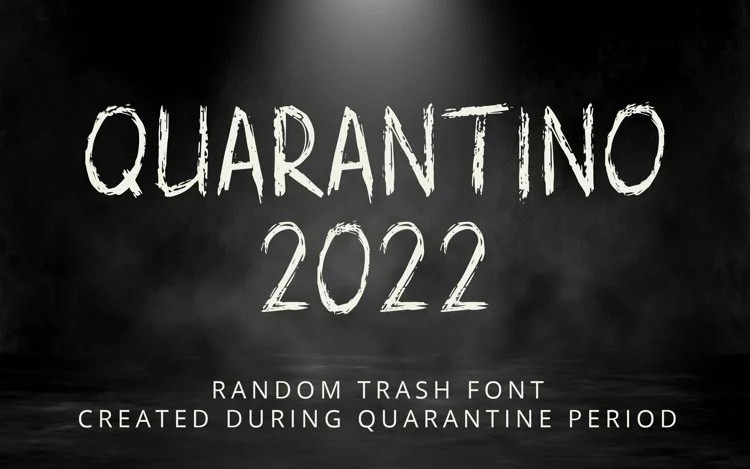 Quarantino 2022 Display Font