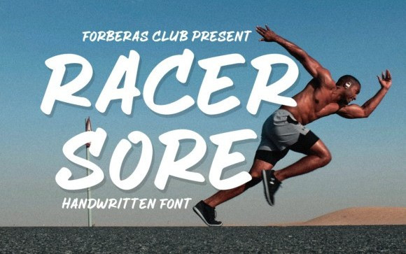 Racer Sore Brush Font