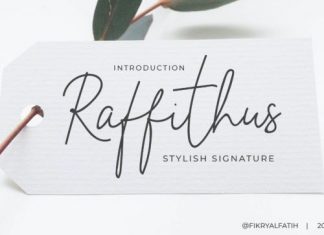 Raffithus Handwritten Font