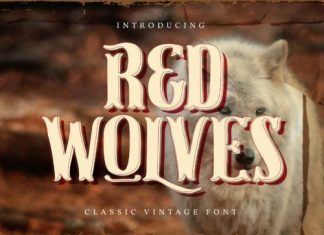Red Wolves Display Font